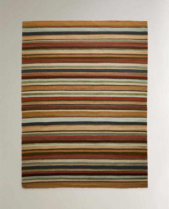 COLOURED STRIPED RUG