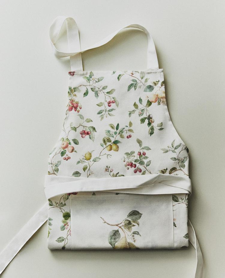 FLORAL COTTON APRON