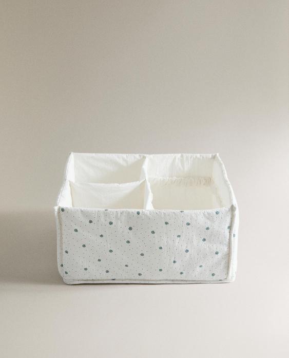 LEAF PRINT COTTON BABY ORGANISER
