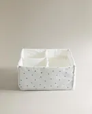 LEAF PRINT COTTON BABY ORGANISER