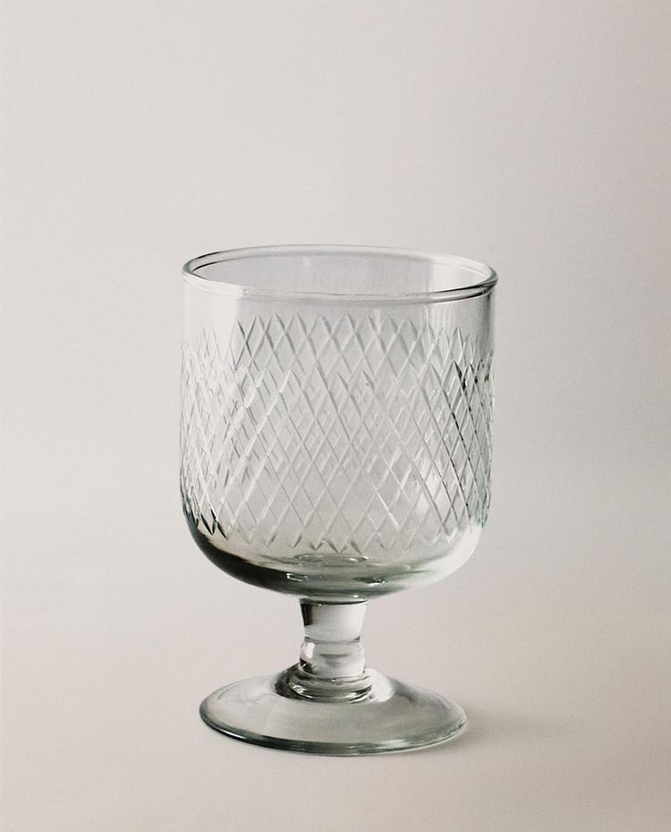 雕刻玻璃高脚杯