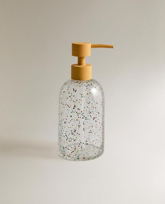 GLITTER RESIN SOAP DISPENSER