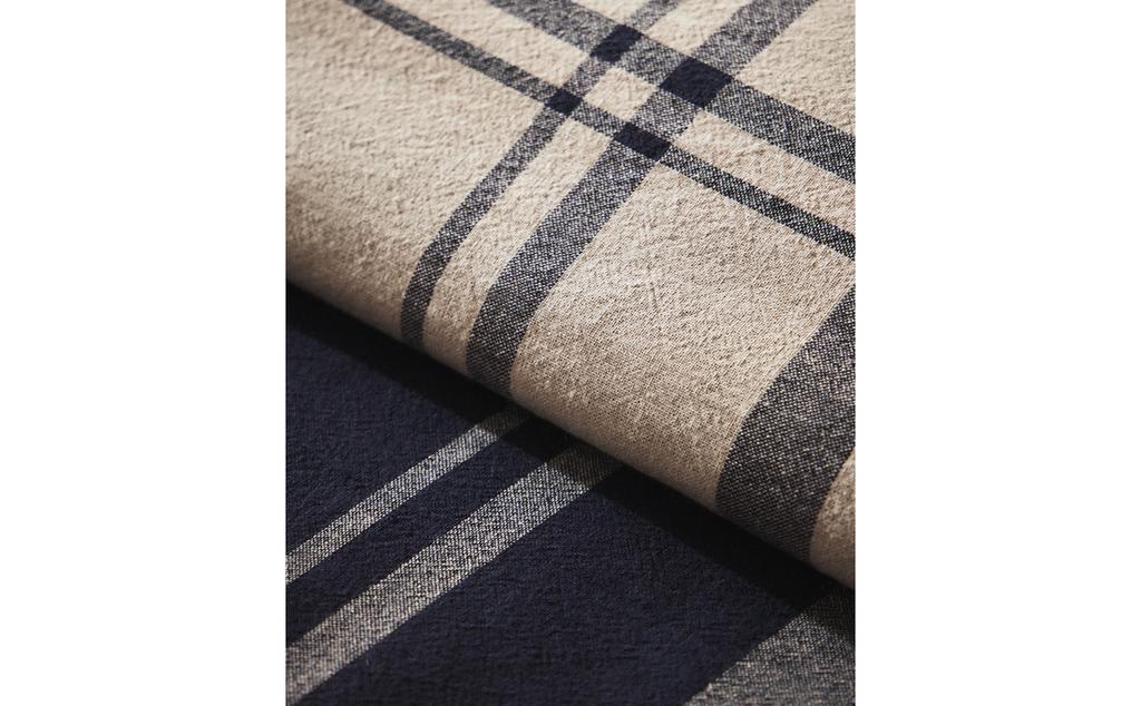 REVERSIBLE CHECK DUVET COVER