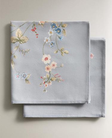 小碎花印花餐巾套装（2 件套）