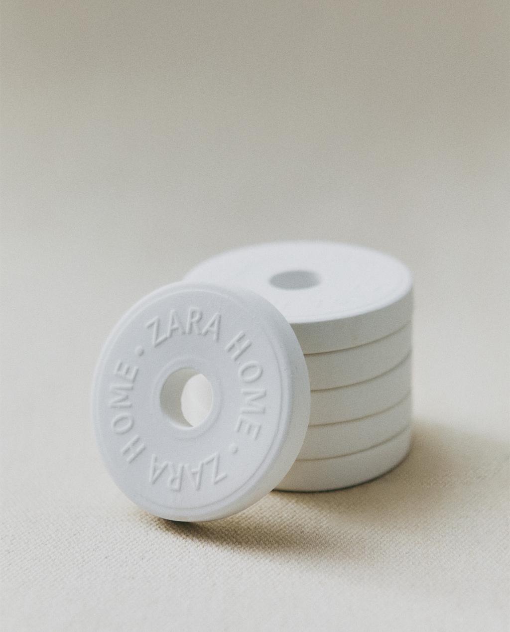 WHITE POWDERY SCENTED CERAMIC PACK (PACK OF 6)