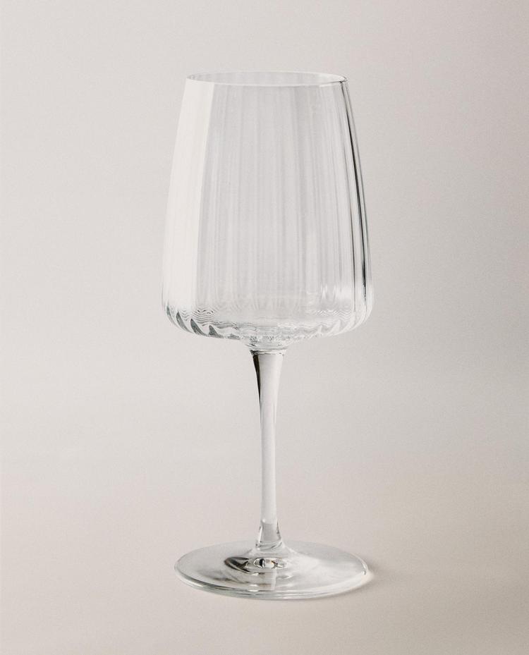 线条设计大号玻璃高脚杯