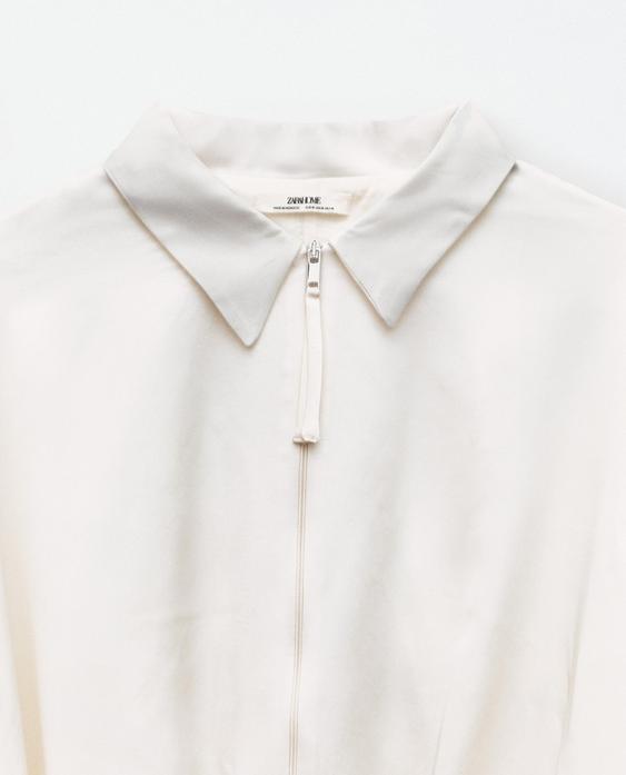 VOLUMINOUS SATEEN SHIRT