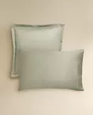 SATEEN PILLOWCASE WITH TRIM (300 THREAD COUNT)