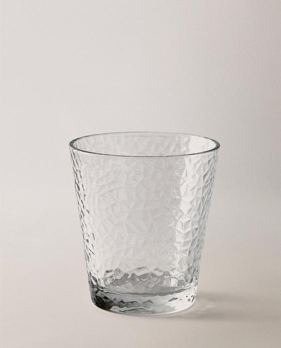 蜂巢浮雕玻璃杯