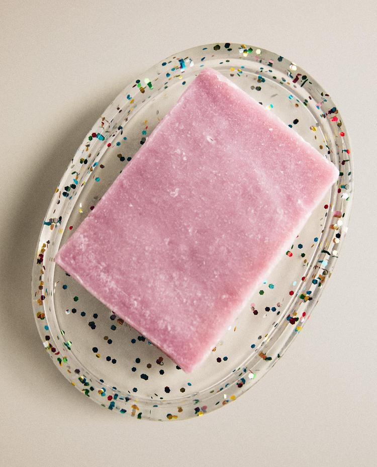 GLITTER RESIN BATHROOM SOAP DISH