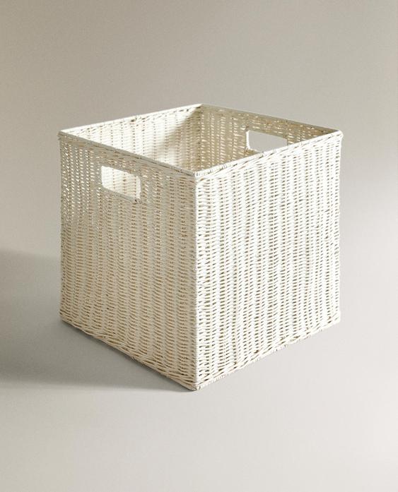 SQUARE RATTAN BASKET