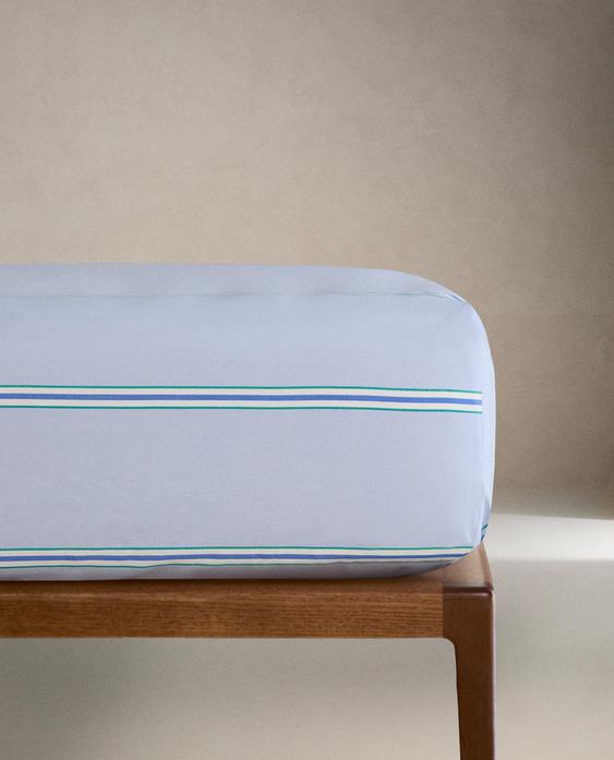CHILDREN'S STRIPED FITTED SHEET