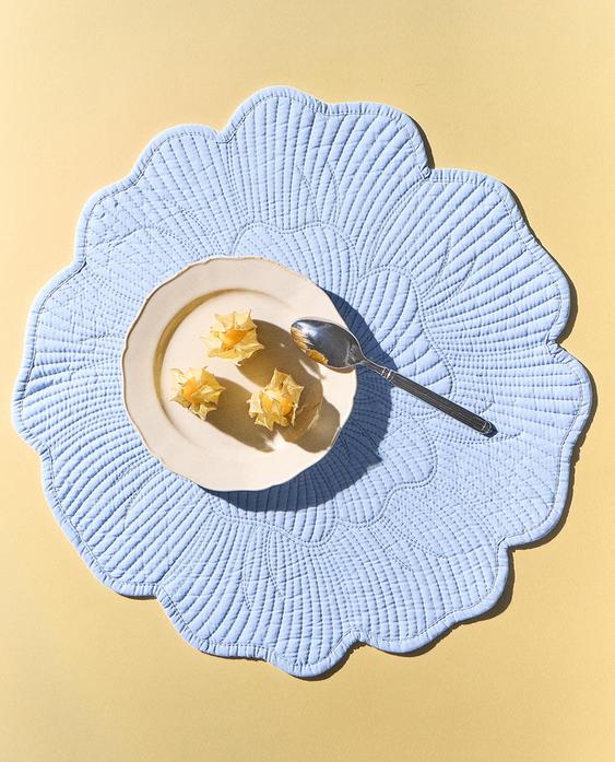 QUILTED FLORAL PLACEMAT