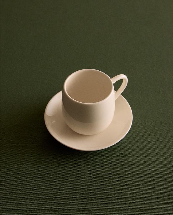 纯色炻瓷咖啡杯