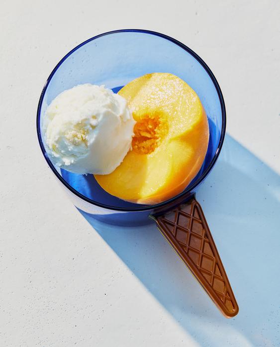 BOROSILICATE ICE CREAM BOWL WITH HANDLE
