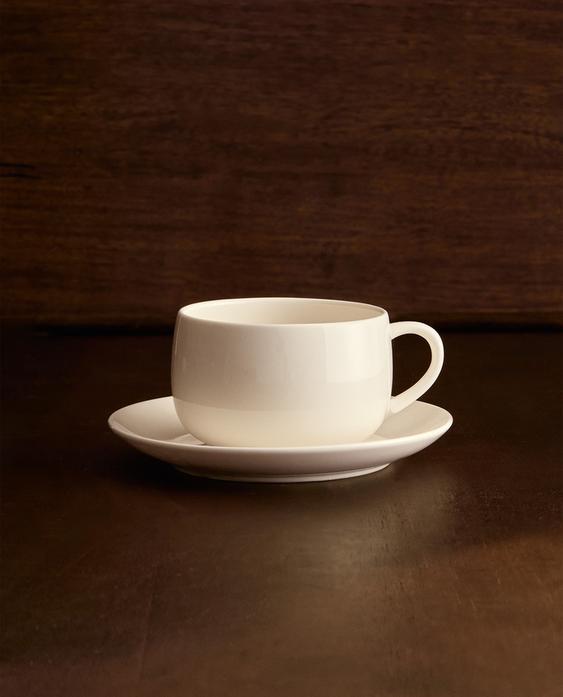 纯色炻瓷茶杯