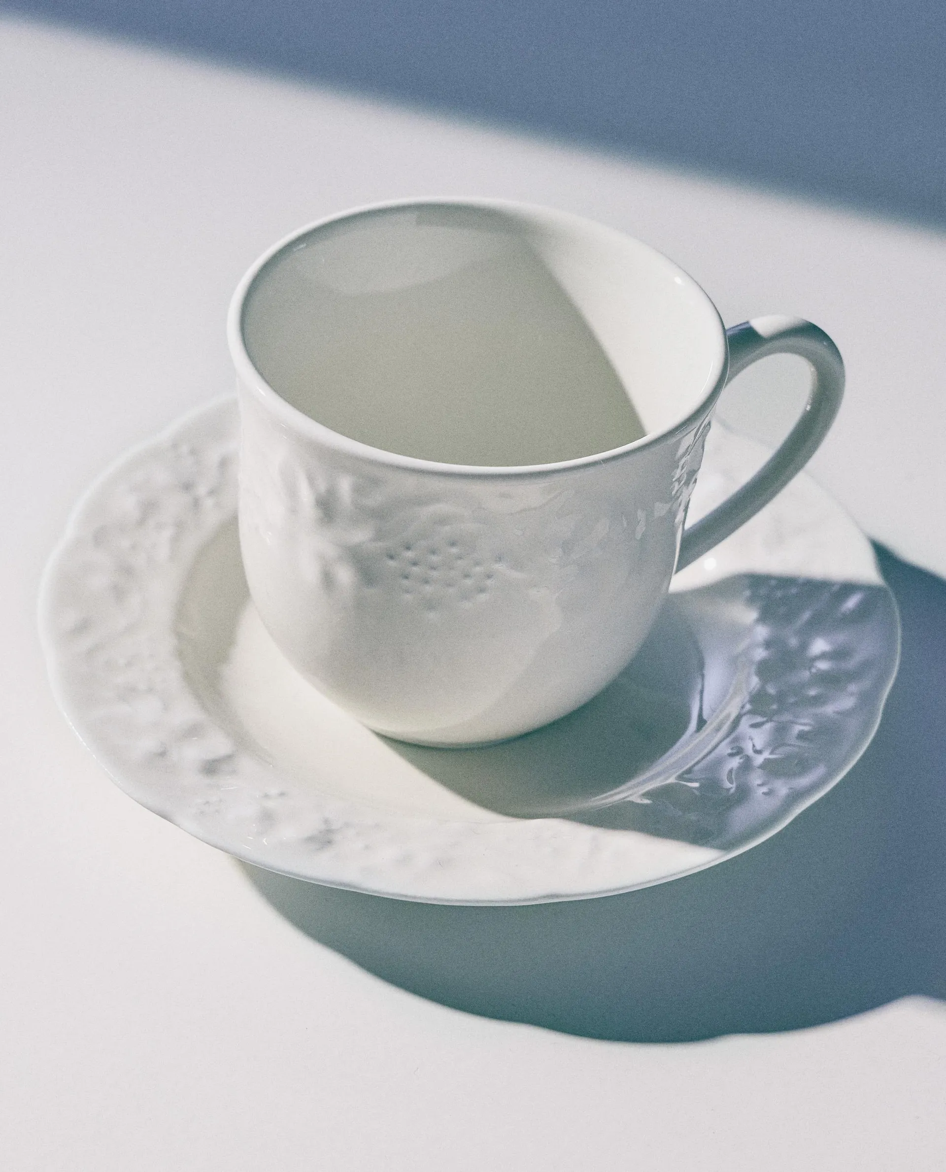 葡萄浮雕陶瓷咖啡杯碟套装
