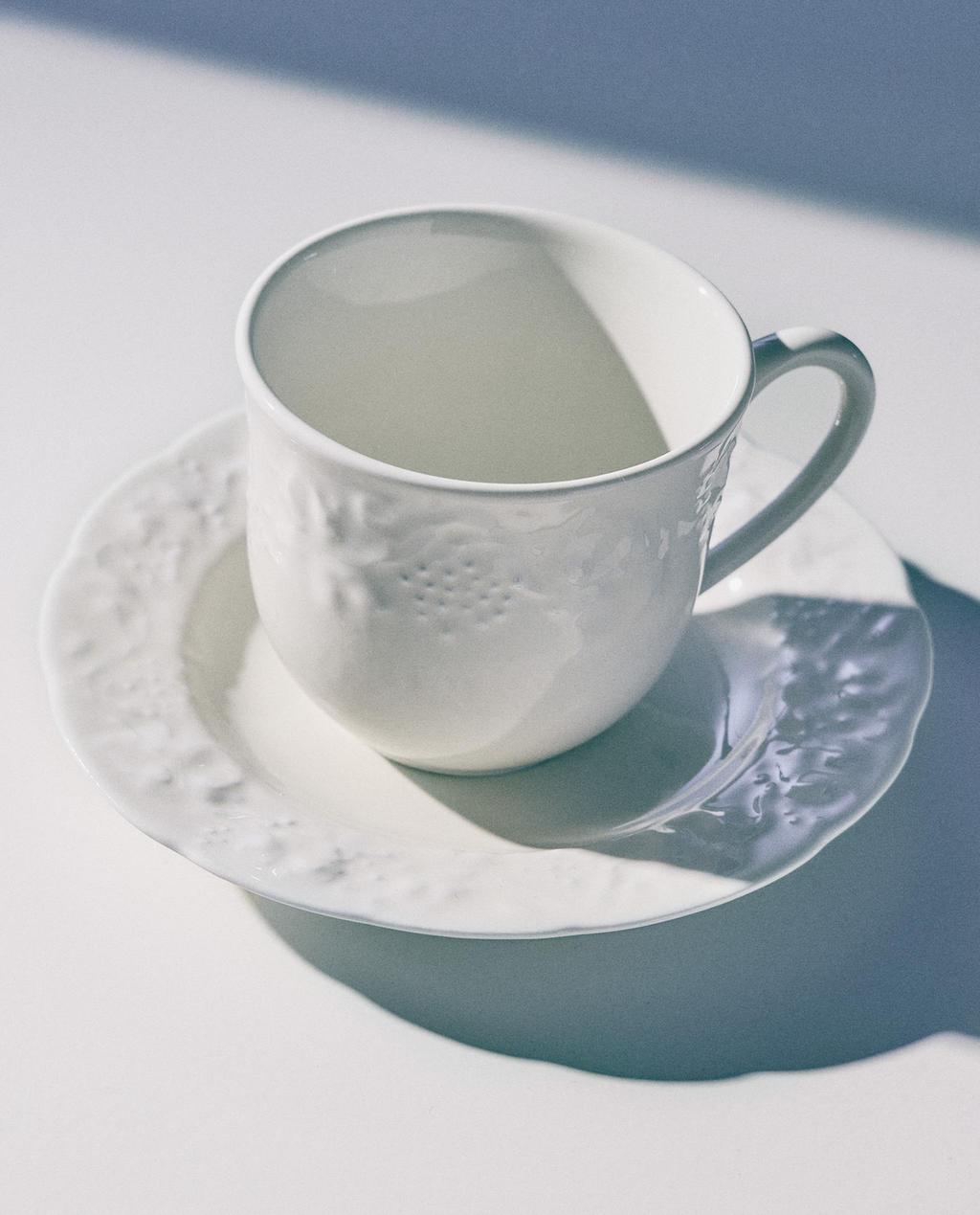 GRAPE PORCELAIN COFFEE CUP AND SAUCER