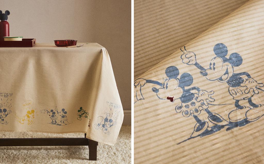 KIDS' MICKEY & MINNIE ©DISNEY COTTON TABLECLOTH