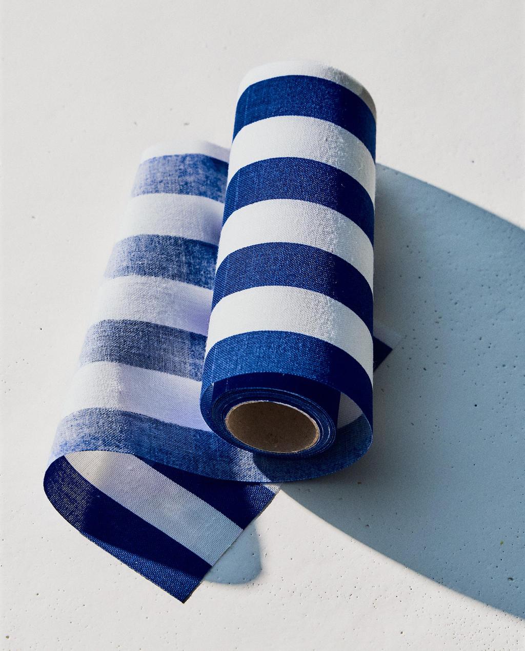 PACK OF STRIPED REUSABLE COTTON NAPKINS (PACK OF 20)