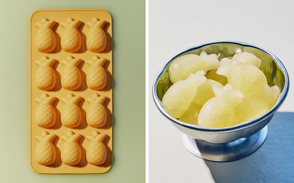 SILICONE PINEAPPLE ICE BUCKET TRAY 12 ICE CUBES