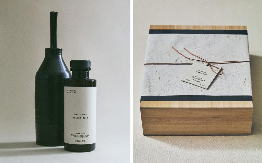 (120 ML) VELVET CUIR 细棒空气清香剂和陶瓷容器