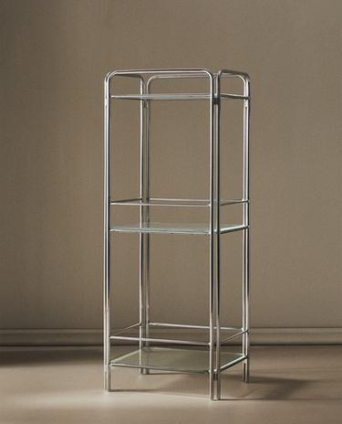 STEEL AND GLASS STORAGE UNIT