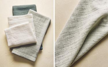 PACK OF MULTICOLOURED BABY MUSLIN CLOTHS (PACK OF 3)