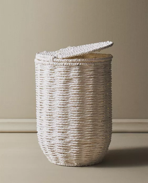 BATHROOM BIN WITH REMOVABLE LID