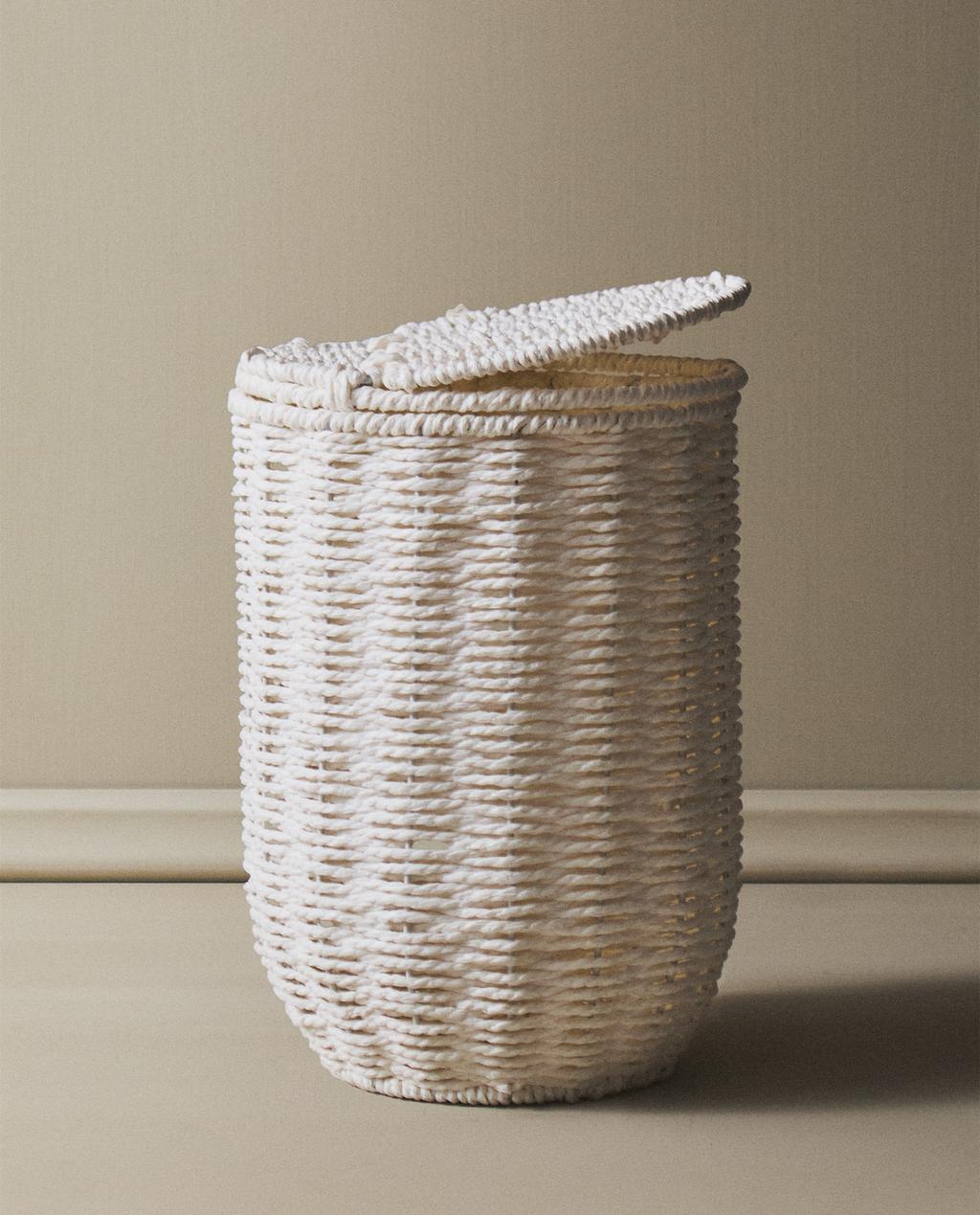 BATHROOM BIN WITH REMOVABLE LID