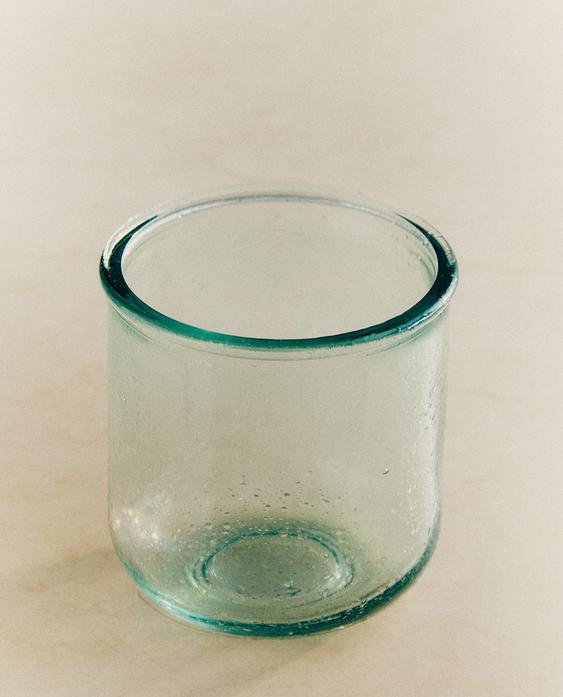 BUBBLED GLASS TOOTHBRUSH HOLDER
