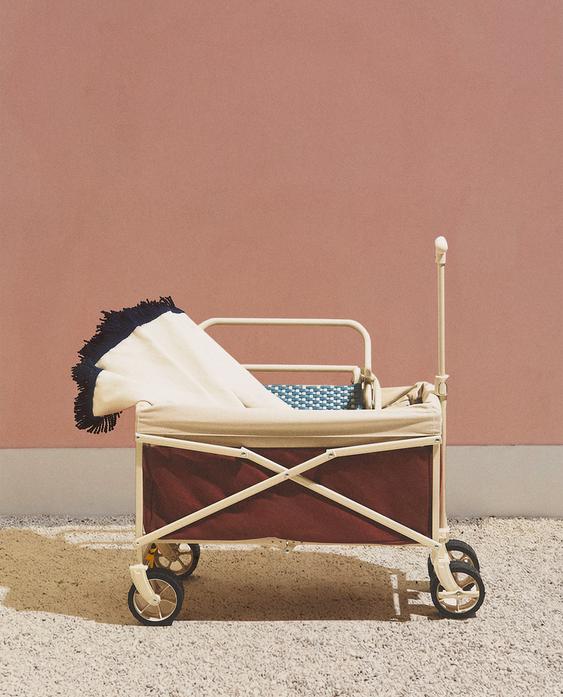 FOLDING COTTON BEACH TROLLEY