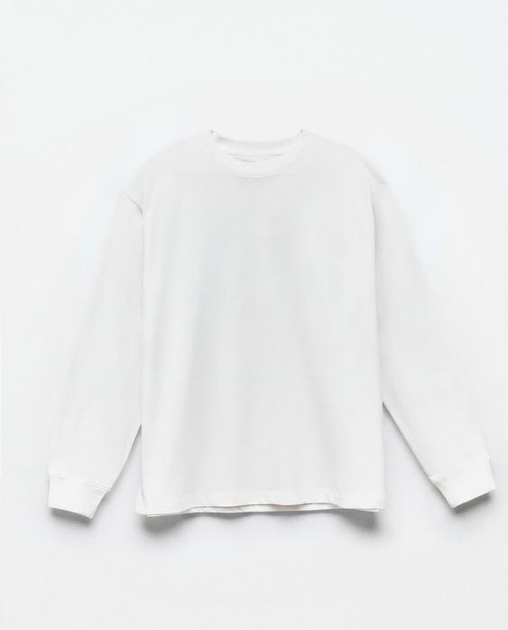LONG SLEEVE COTTON JERSEY T-SHIRT