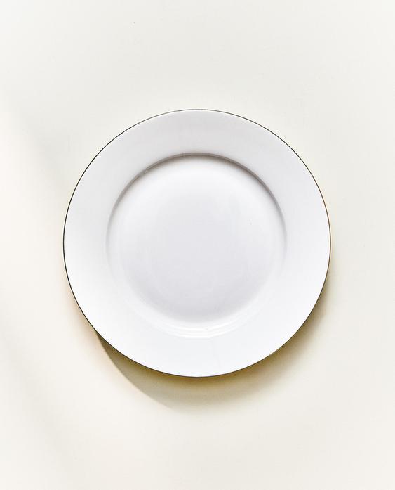 RIMMED BONE CHINA SIDE PLATE