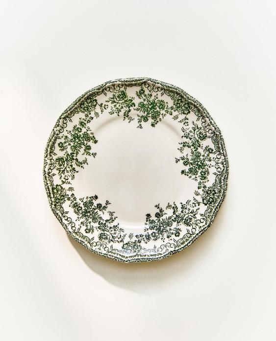 FLORAL EARTHENWARE SIDE PLATE
