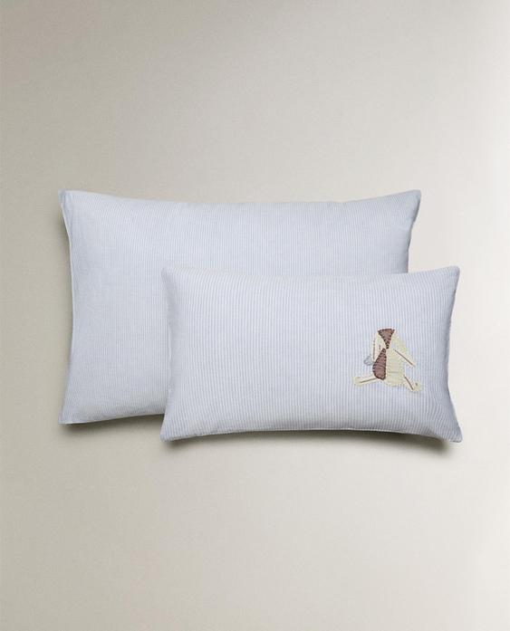 KIDS' RABBIT COTTON PILLOWCASE