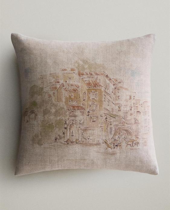 LANDSCAPE PRINT CUSHION COVER