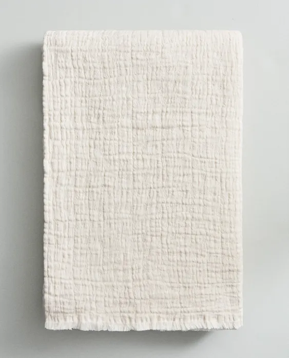 TEXTURED JACQUARD THROW