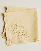 PACK OF LINEN NAPKINS WITH CUTWORK EMBROIDERY (PACK OF 2)