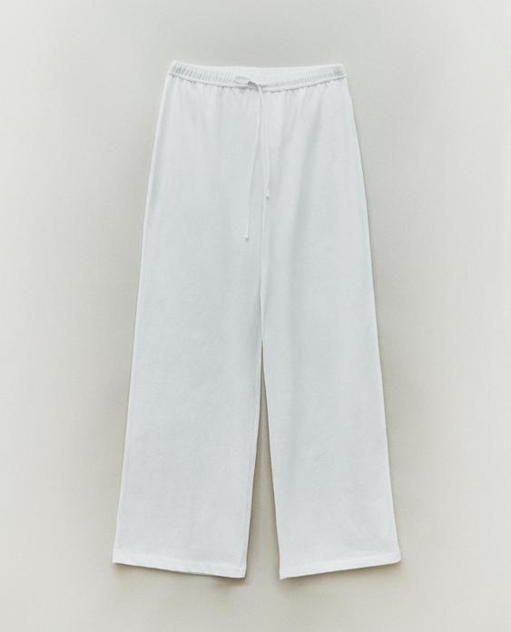 COTTON JERSEY TROUSERS