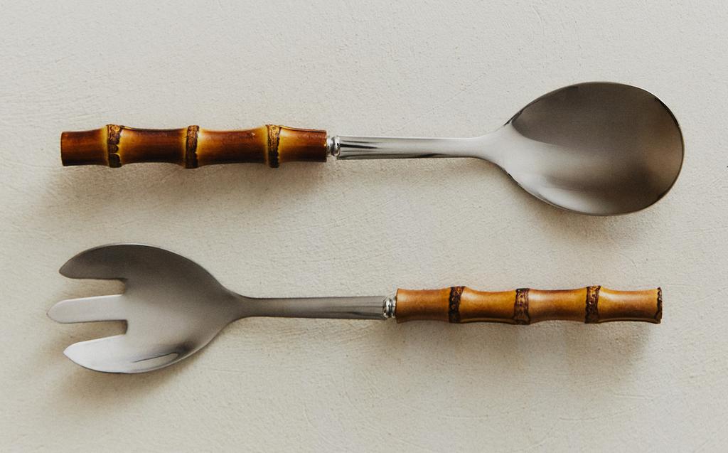 BAMBOO SALAD CUTLERY SET (SET OF 2)