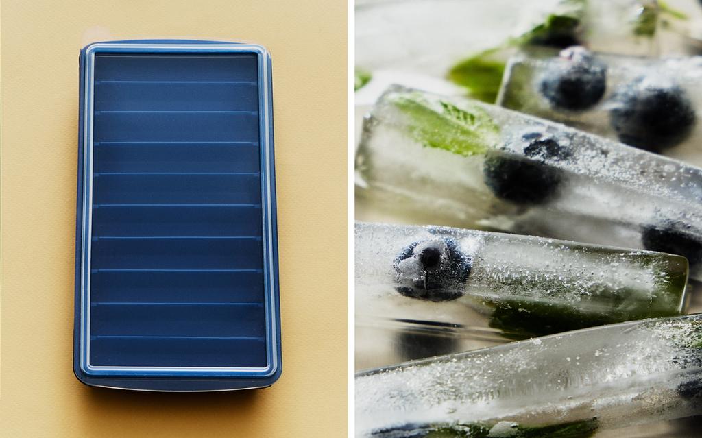 SILICONE RECTANGLE ICE BUCKET TRAY 10 ICE CUBES