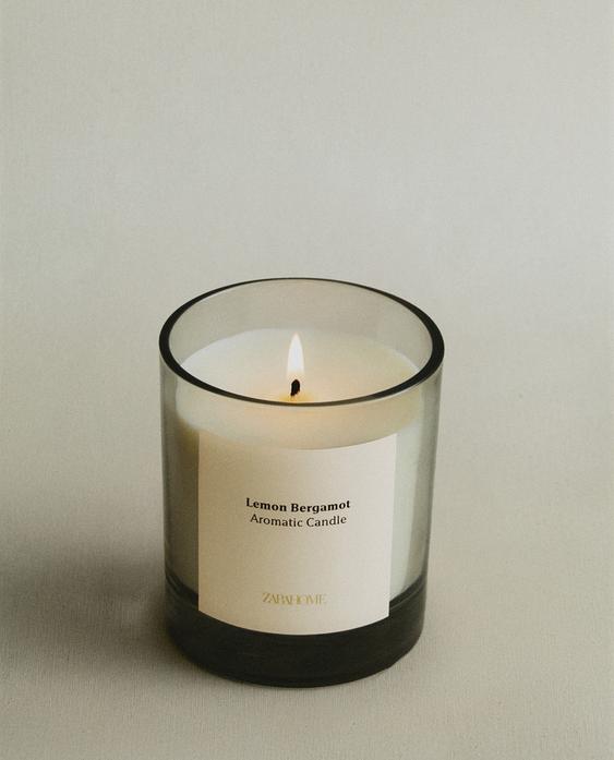 (200 G) LEMON BERGAMOT SCENTED CANDLE