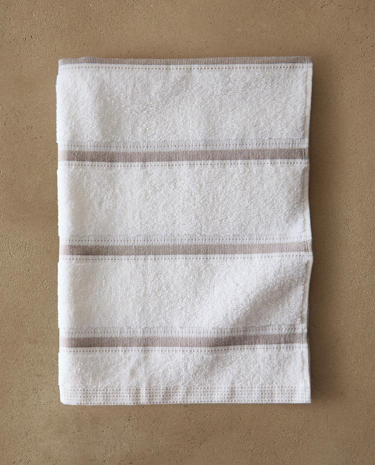 STRIPED COTTON TERRY TEA TOWEL