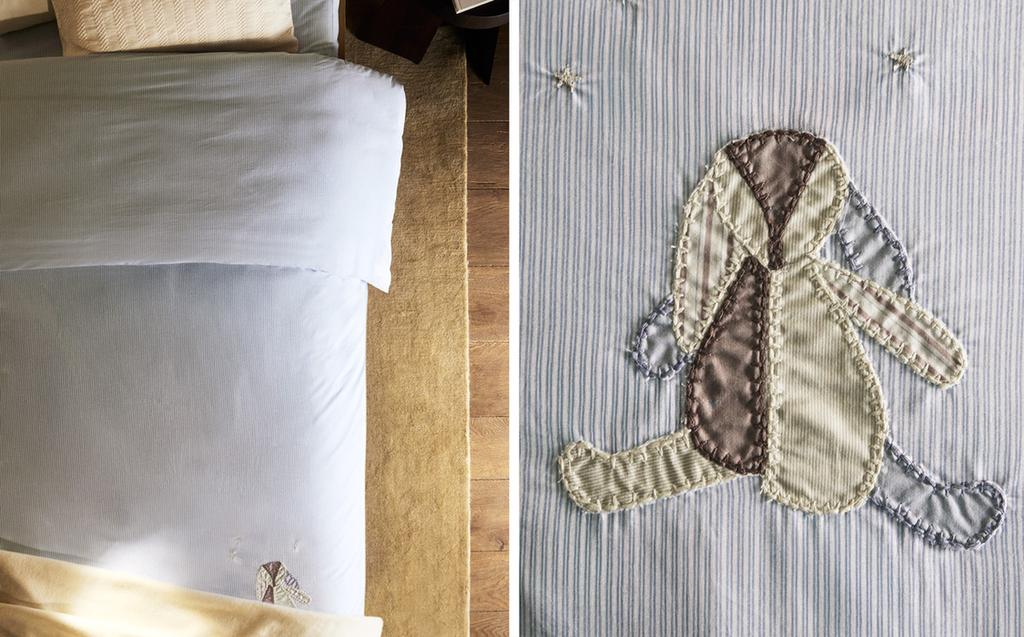 KIDS' RABBIT COTTON DUVET COVER