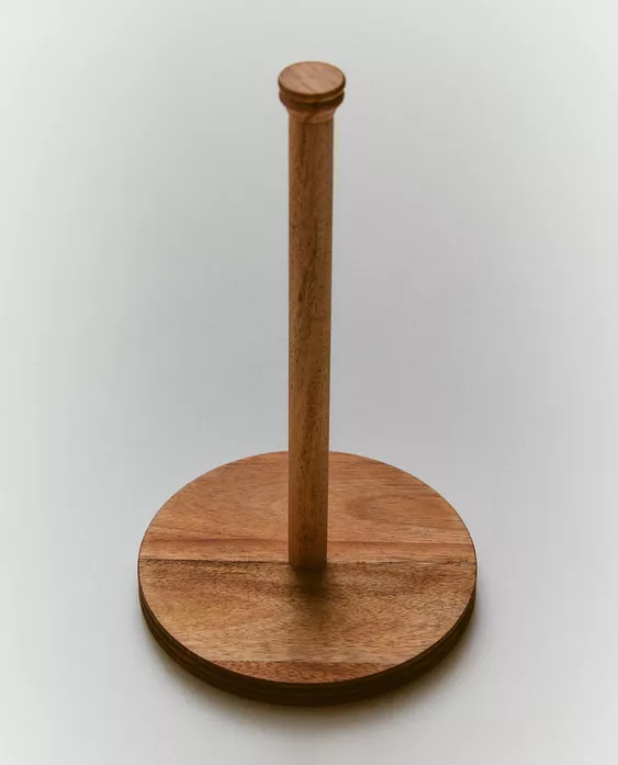 ACACIA WOOD ROLL HOLDER