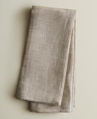 PACK OF PLAIN-COLOURED LINEN NAPKINS