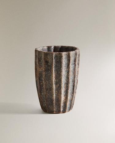 赤陶浮雕牙刷杯