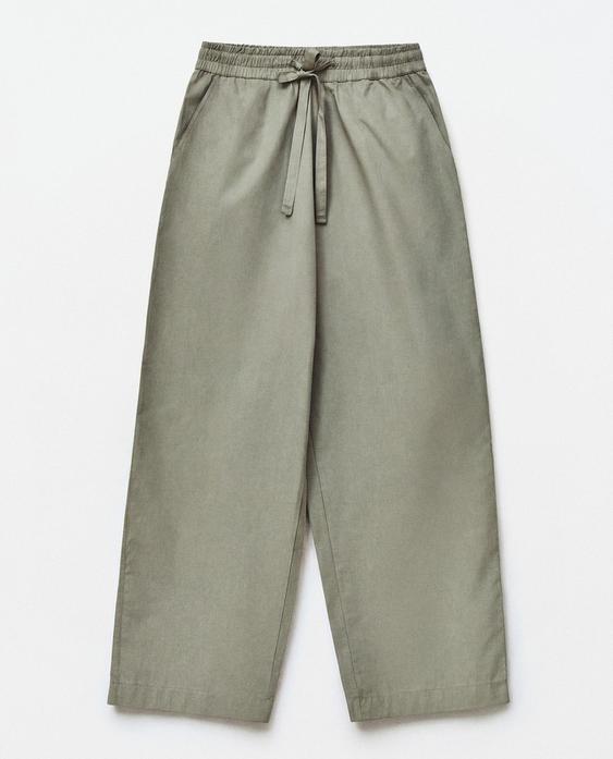 POPLIN TROUSERS