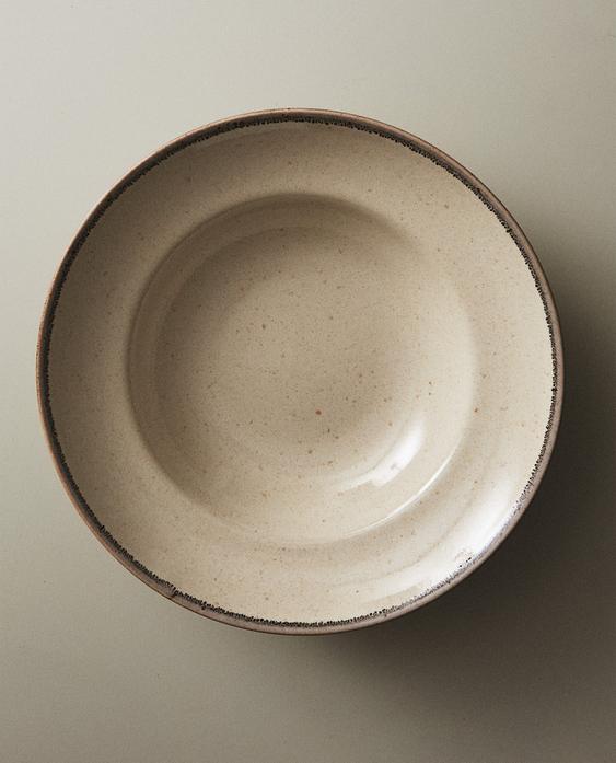 STONEWARE PASTA PLATE